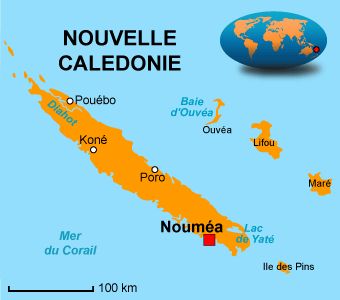 Carte Nouvelle Calédonie