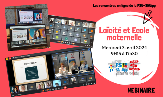 Visuel du Webinaire Laïcité Maternelle