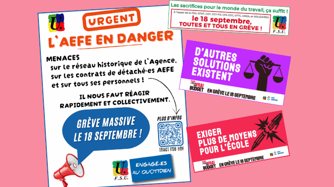 Visuels Grève 18 septembre 2025