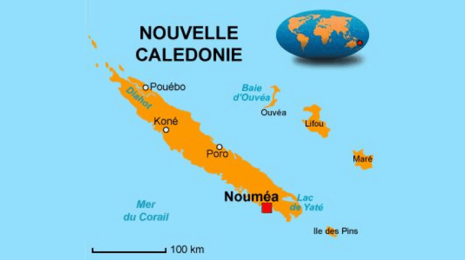 Carte Nouvelle-Calédonie