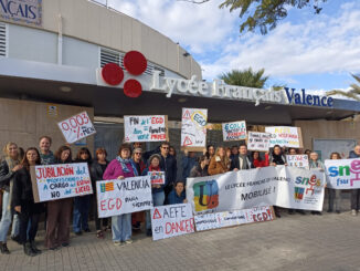 Photo mobilisation FSU à Valencia le 2 décembre 2025