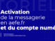 Image tutoriel d’activation de la messagerie @aefe.fr et du compte numérique ORION