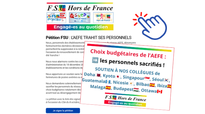 Article Pétition FSU : LAEFE trahit ses personnels